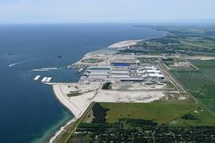 Femern Bælt-projektets tunnelfabrik ved Rødbyhavn.