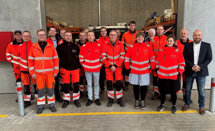 På billedet ses drifts- og projektteamet fra Assens Forsyning.