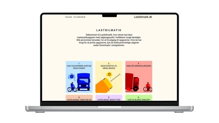 Sådan vil lærerne møde hjemmesiden med "Lastbilmatik" opgaverne