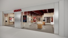 Visualisering af den nye facade på Norlys-butikken i Fisketorvet.