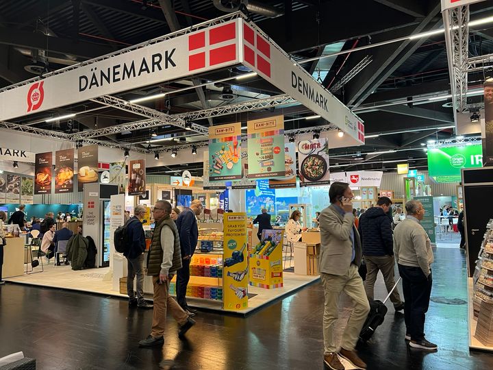Den danske fællesstand på Biofach, hvor udenlandske indkøbere kan møde de innovative økologiske eksportvirksomheder. Foto: Sarah Schelde