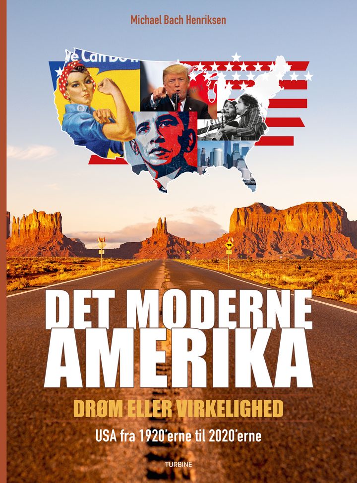 Forsiden til Michael Bach Henriksens "Deet moderne Amerika – drøm eller virkelighed"