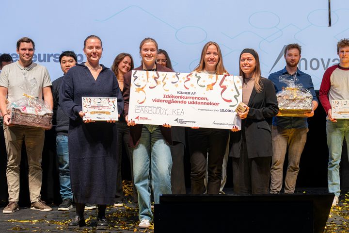 Earbuddy vandt Idékonkurrencen på de videregående uddannelser ved Danish Entrepreneurship Festival