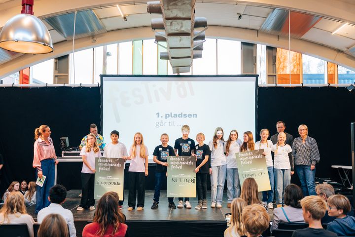 1.- 2. og 3. pladsen i Projekt Edisons Landsfinale i Vejle