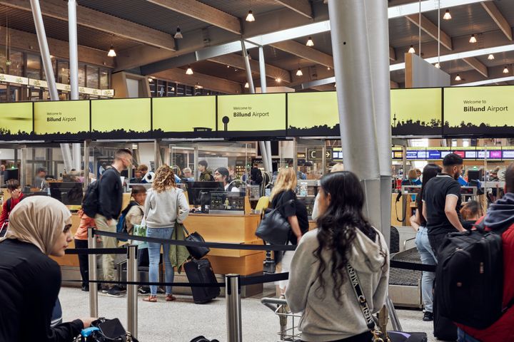 Mere end 1 ud af 3 af de rejsende i Billund Lufthavn er inbound