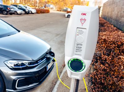 Ladestander med en ladeeffekt på 22 kW. Foto: OK.