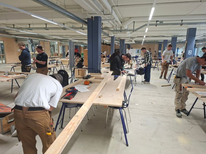 Værkstederne er allerede taget i brug ude på HHC.