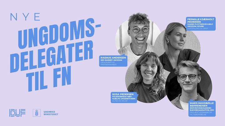 Danmarks fire nye ungdomsdelegater