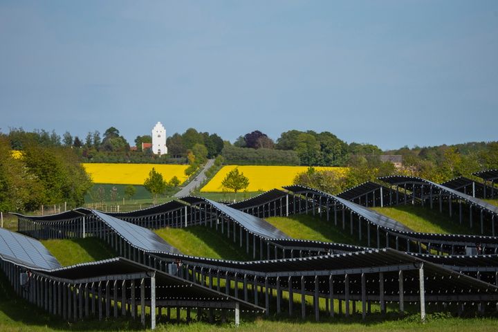 Solcelleanlæg ved Blangslev. Et af målene i den nye klimaplan er, at Næstved Kommune skal blive CO2-neutral i sit elforbrug i 2030.