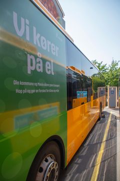 Næstved Kommune har 17 el-busser, som kører i bymidten.