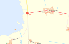 Den nye cykelrute begynder i krydset mellem Vordingborg Landevej og Ringvej ved Dybsø Fjord.