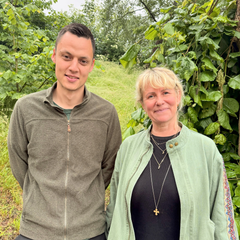 Forpersonerne for De Lokale Treparter for Østersøen og Smålandsfarvandet Martin Graff Jørgensen og Cathrine Riegels Gudbergsen er fotograferet sammen.