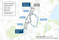 Kort over industriparken