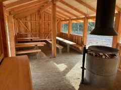 Udover træer vil der komme særlige faciliteter, som kan give børn gode oplevelser i naturen i den nye skov. Et madpakkehus som dette står på ønskelisten til det nye natur- og skovområde Vridsløse Nord.