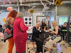 Sådan så det blandt andet ud hos frisøreleverne til EUC Sjællands Skolemesterskaber sidste år