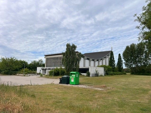 Nedrivningen af den tidligere Næstved Svømmehal går i gang i juli. Foto: Næstved Kommune
