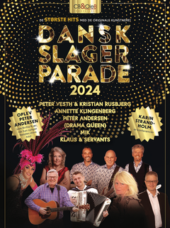 Dansk Slager Parade 2024 plakat_lille