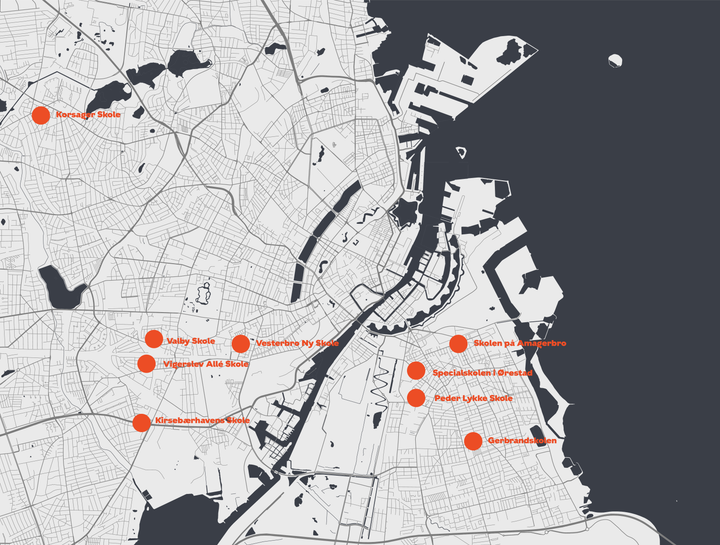 Der venter forbedringer i og omkring ni skoler i hovedstaden.
