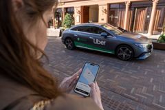 Mange af de besøgende til årets Folkemøde på Bornholm valgte at benytte Uber-appen til at bestille taxi.