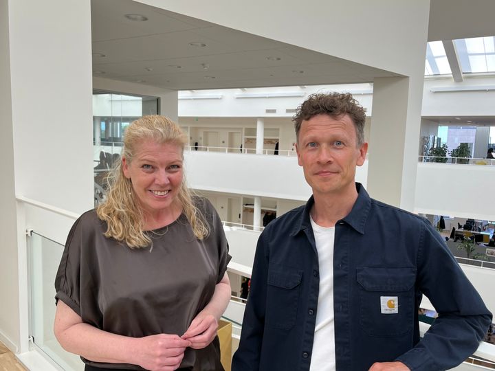 Borgmester i Egedal Kommune, Birgitte Neergaard-Kofod (C) og forretningschef i H+ Life, Martin Thiel