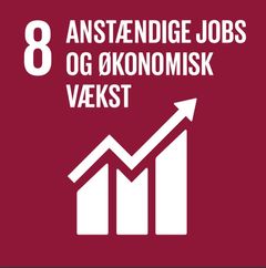 FNs verdensmål nr. 8 – Anstændige jobs og økonomisk vækst. Det har altid være en af Skou Gruppens mærkesager at skabe rammerne for, at flere kan deltage på arbejdsmarkedet.