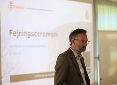 Johan Otte er chef for Kapacitetsdivisionen i Etablissement- og Terrænkommandoen, og han var vært ved Forsvarets fejring af de nye rammeaftaler.