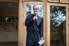 Johnny Svendborg, ejer af Svendborg Architects, fortalte bl.a. om hvordan byggeriets klimaaftryk var reduceret.