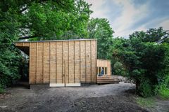 Gavl på Pilehuset, Københavns Skolehaver.
