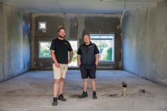 På billedet ses en af de tre nye tilgængelighedsboliger, som nu er klar til opbygning. Boligen får en helt ny indretning samt nyt køkken og bad.