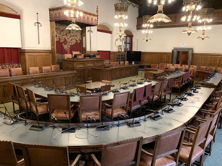 Borgerrepræsentationssalen på Københavns Rådshus