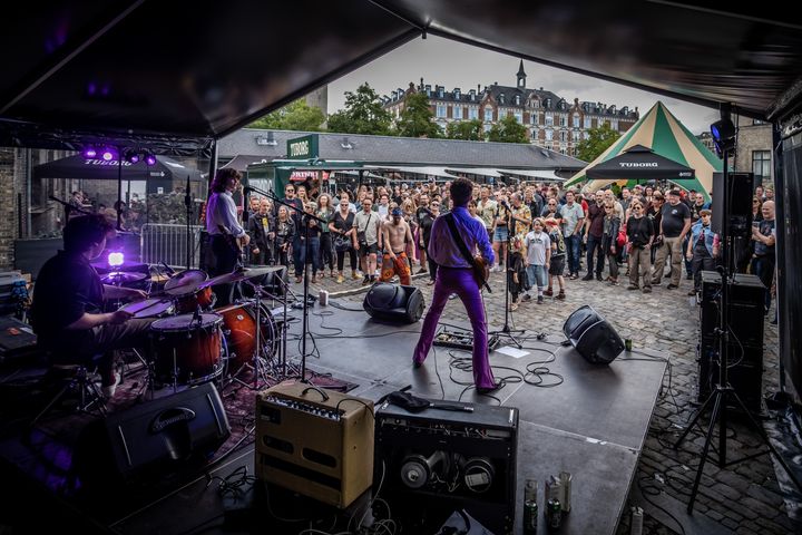 Nu skal kulturlivets udfordringer og potentialer granskes. Her er det bandet Gutter City, som spiller på Onkel Dannys Plads for et par år siden