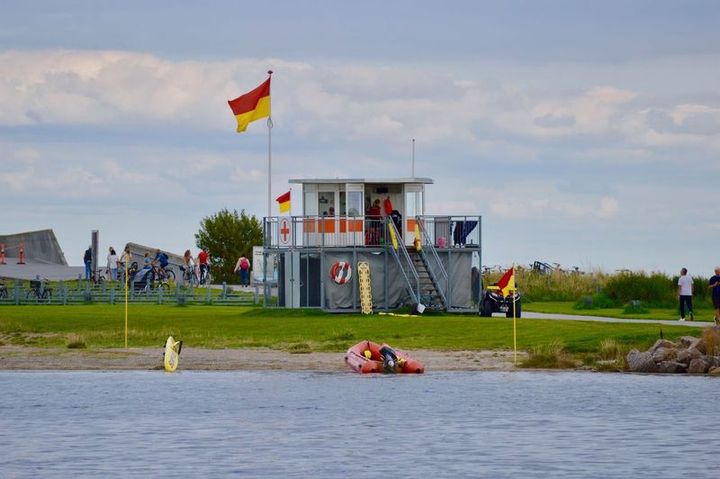 Livreddertårn ved Amager Strand.