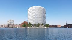 Som vartegn for Nordø er kontorhuset Spidsen opført: Et 360 graders rundt kontorhus, der byder på 26.000 nybyggede kvm2 tegnet af Vilhelm Lauritzen arkitekter, Cobe og Tredje Natur.