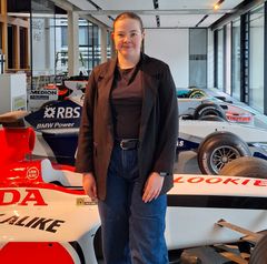 Emma Winther-Rasmussen har endnu to år tilbage af studiet på Oxford Brookes, inden hun kan søge at opnå sit endelige mål. I 2028 vil hun søge en graduate role hos et Formel 1-team.