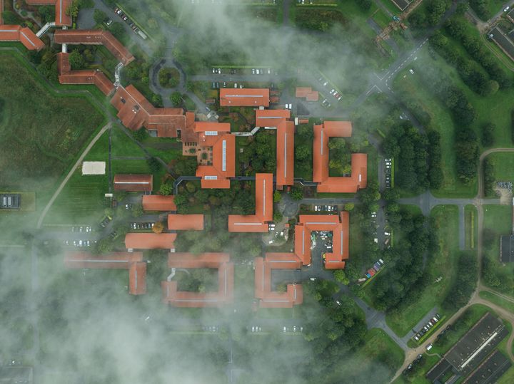 Det nye campus set fra oven