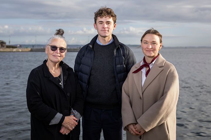 Hovedkvarteret for EIT Water placeres i det kommende Vandets Hus på havnen i Aarhus. Prodekan Michelle Williams (t.v.) har udgjort projektkontoret sammen med Andreas Boas Molin og Signe Hodde Gyldenberg Pedersen.