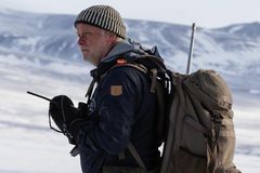 Niels Martin Schmidt på feltarbejde i Grønland.