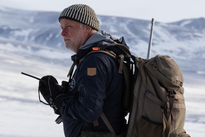Niels Martin Schmidt på feltarbejde i Grønland.