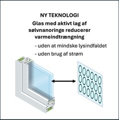 En gif-fil illustrerer, hvordan sølv-nanoringene blokerer for nær-infrarød stråling, når de varmes op.