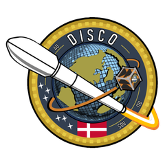 Missionslogo for DISCO satellit-programmet.