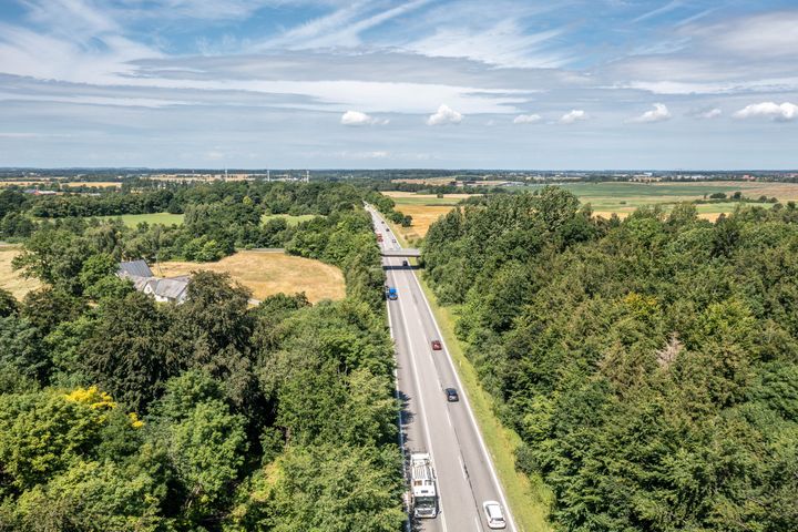 Fra tirsdag den 7. november og cirka 14 dage frem gennemfører Vejdirektoratet et trafikforsøg på en del af Hillerødmotorvejens forlængelse. Foto: Vejdirektoratet