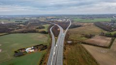 Første etape af motorvejsudvidelsen sættes nu i gang mellem <49> Aarhus S og motorvejskryds Aarhus Syd. Foto: Vejdirektoratet