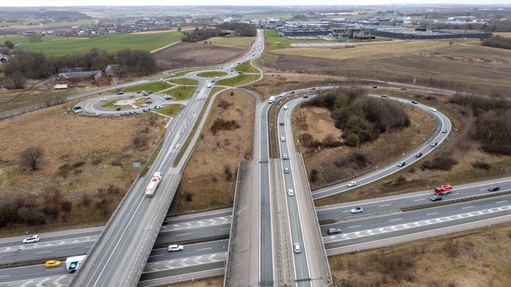 Århusvej skal udvides fra Motorvejskryds Aarhus Nord til Alfa i Søften