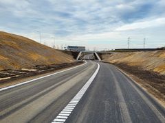 Den nye shunt giver trafikanterne en genvej fra Esbjergmotorvejen under Vestkystvej og direkte til Kjersing Ringvej. Foto: Vejdirektoratet