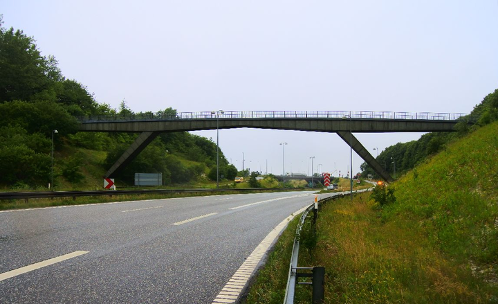 Stibro over Kridtsvinget i Aalborg. Foto: Vejdirektoratet.