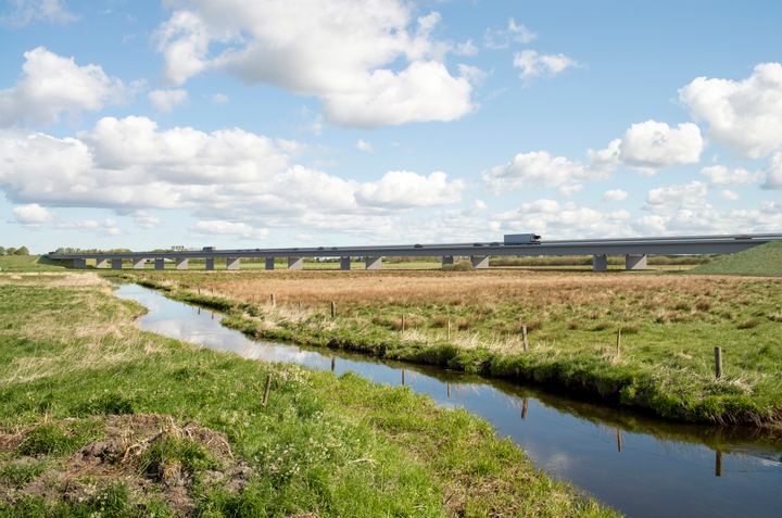 Visualisering af dalbro over Østerådal. Visualisering: Vejdirektoratet