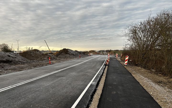 Midlertidig vej skal lede trafikken udenom rundkørslen ved Tømmerup. Foto: Brdr. Henriksen