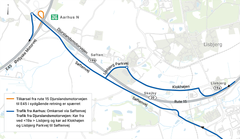 Alternative ruter for at undgå en omvej på 20 kilometer