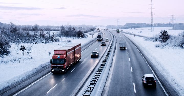 Det har været småt med vinterdage, hvor Danmark har været klædt i hvidt. Foto: Vejdirektoratet