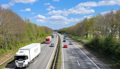 Motorvejen syd om Odense får tre spor i hver retning fra 2030.